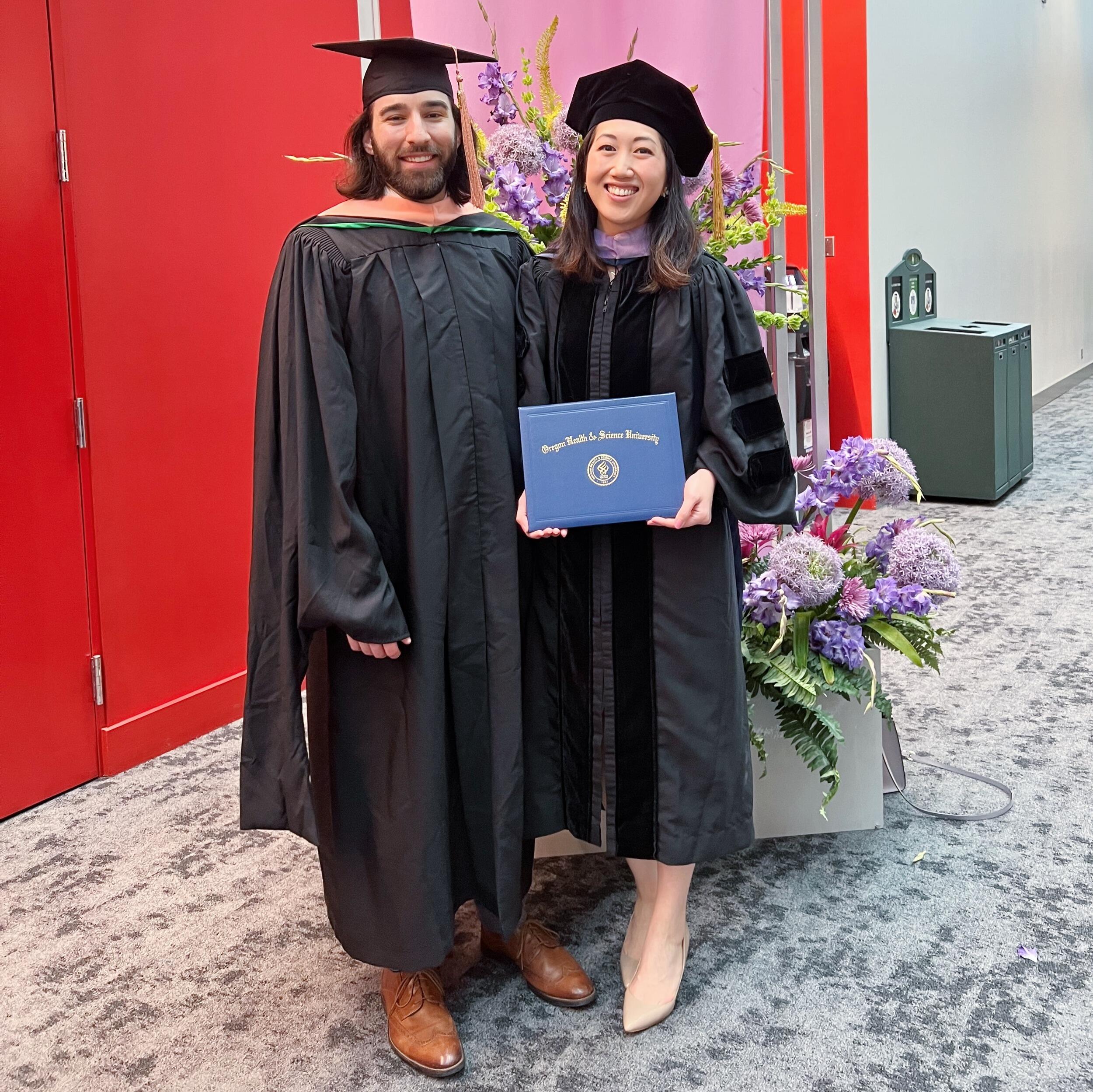 Brian and Edith graduate from PSU & OHSU from their respective programs. 