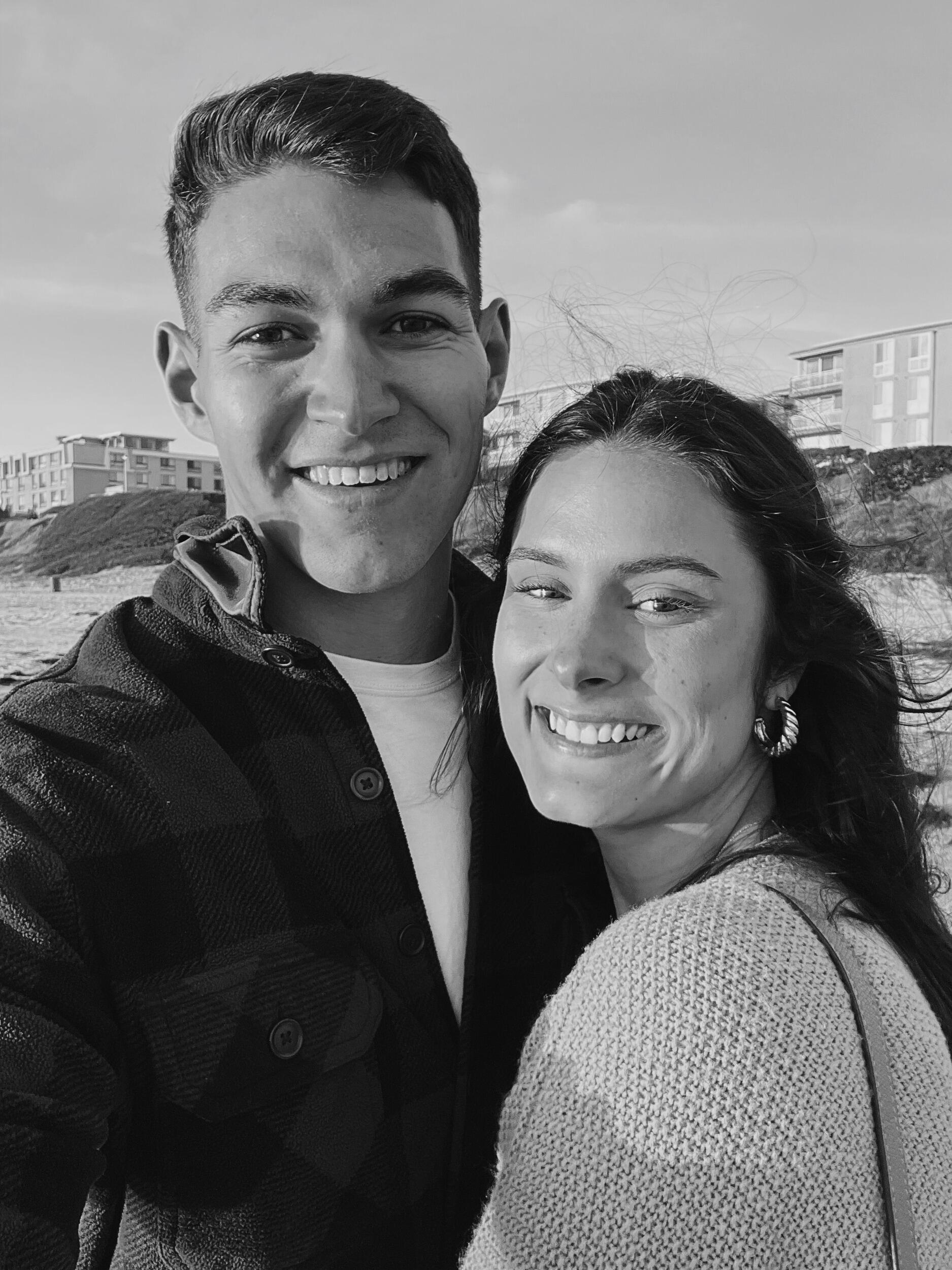 First time seeing each other in person since we were kids. Grace flew to California to see Austin when he got back from his second deployment to Okinawa, Japan