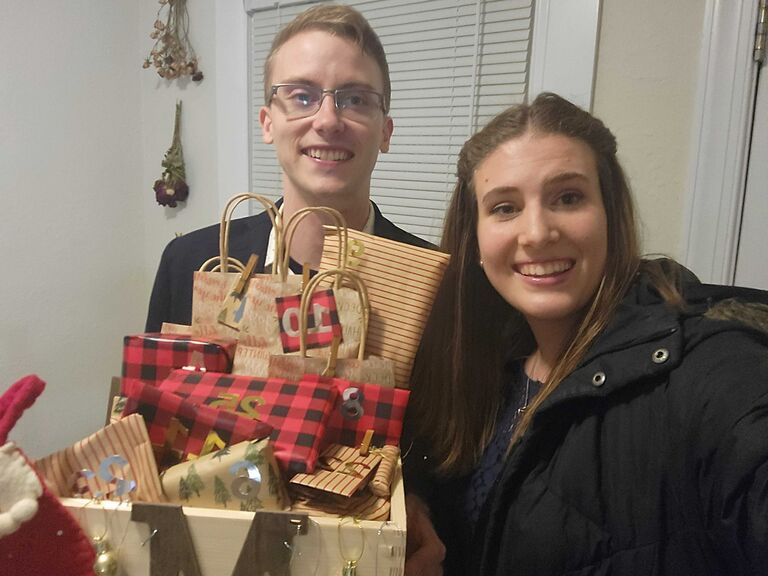 We started Christmas festivities early this year with an advent calendar, which resulted in many many hilarious photos of Matt posing with each of his gifts.