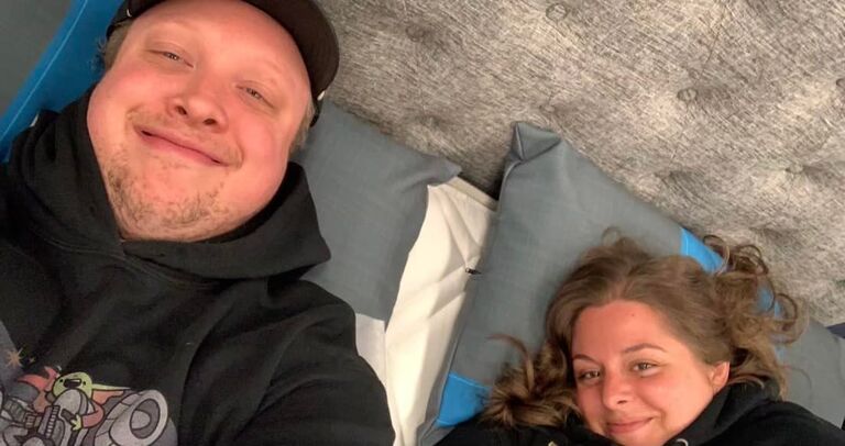 Stef's 30th birthday. Joe moved in a week later, hence the newly purchased mattress & birthday gift they're laying on. Joe took Stef to dinner at Das Schnitzel Haus afterward. It made turning 30 less scary and was one of her favorite birthdays.