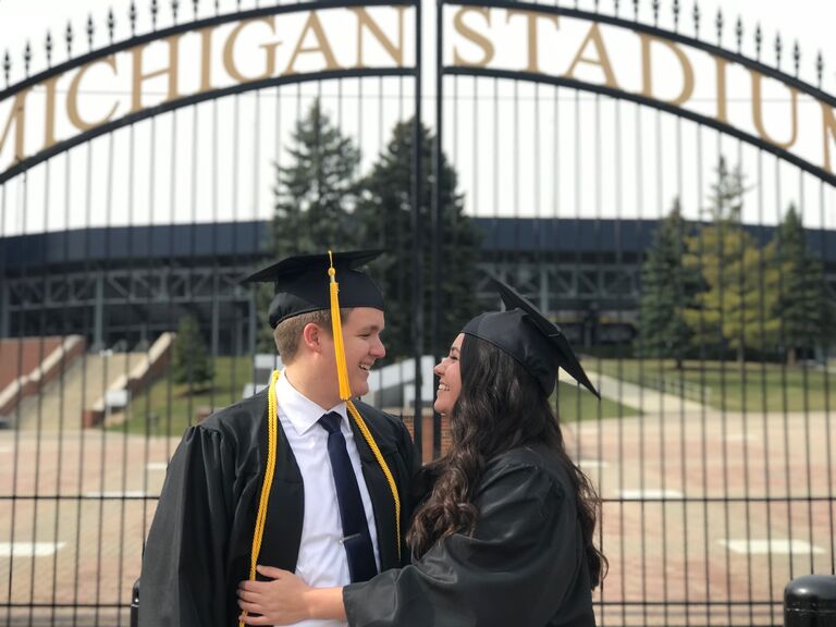 Graduated from the University of Michigan together. Kevin graduated with a Bachelor's in Mathematics and Bree graduated with a Bachelor's in Sport Management.
