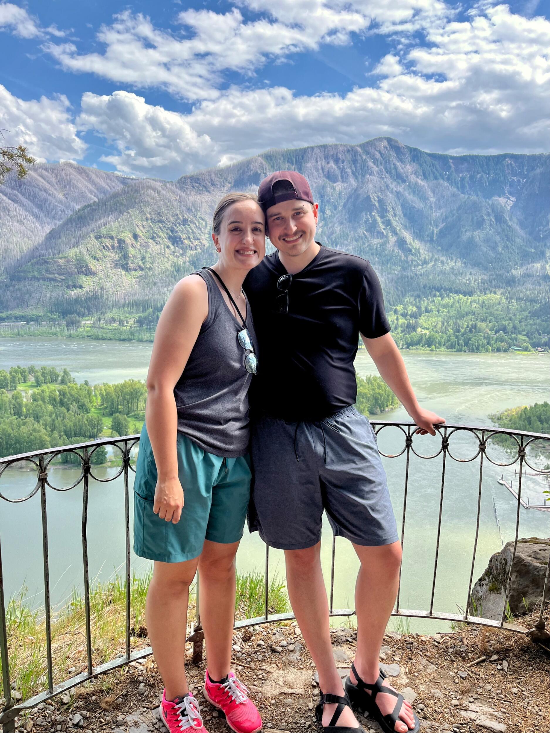 Hiking Beacon Rock for Andrew’s birthday 