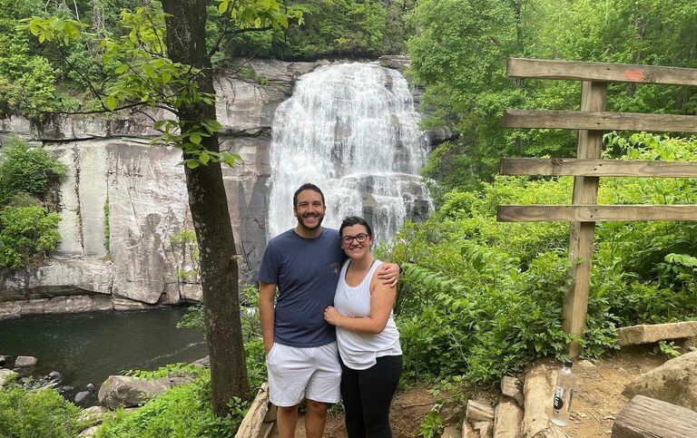 Quick trip to Asheville, NC for waterfalls, friends, and yummy food