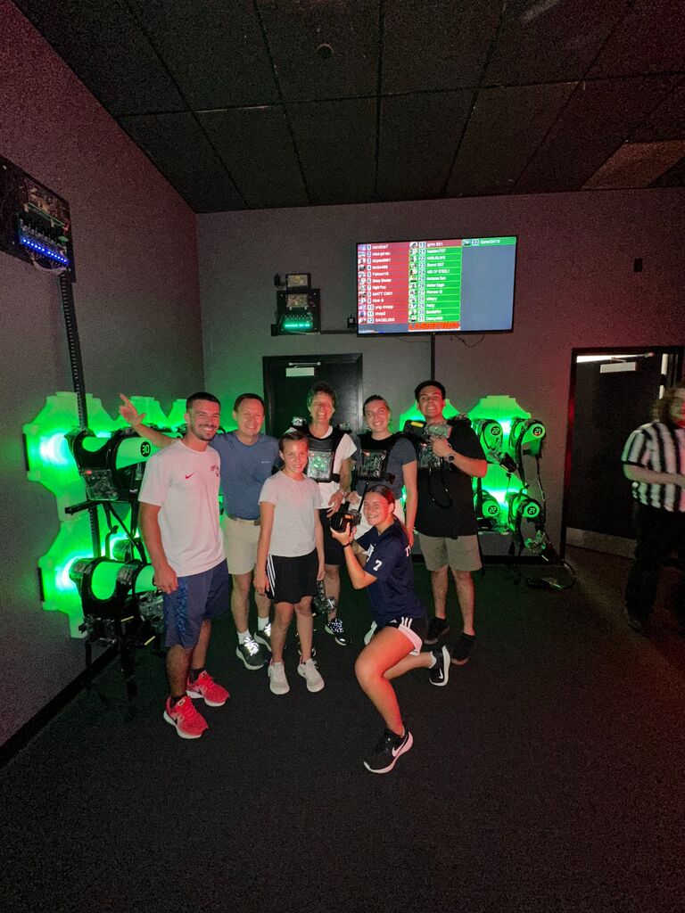 Lazer-tag in Rochester with the family