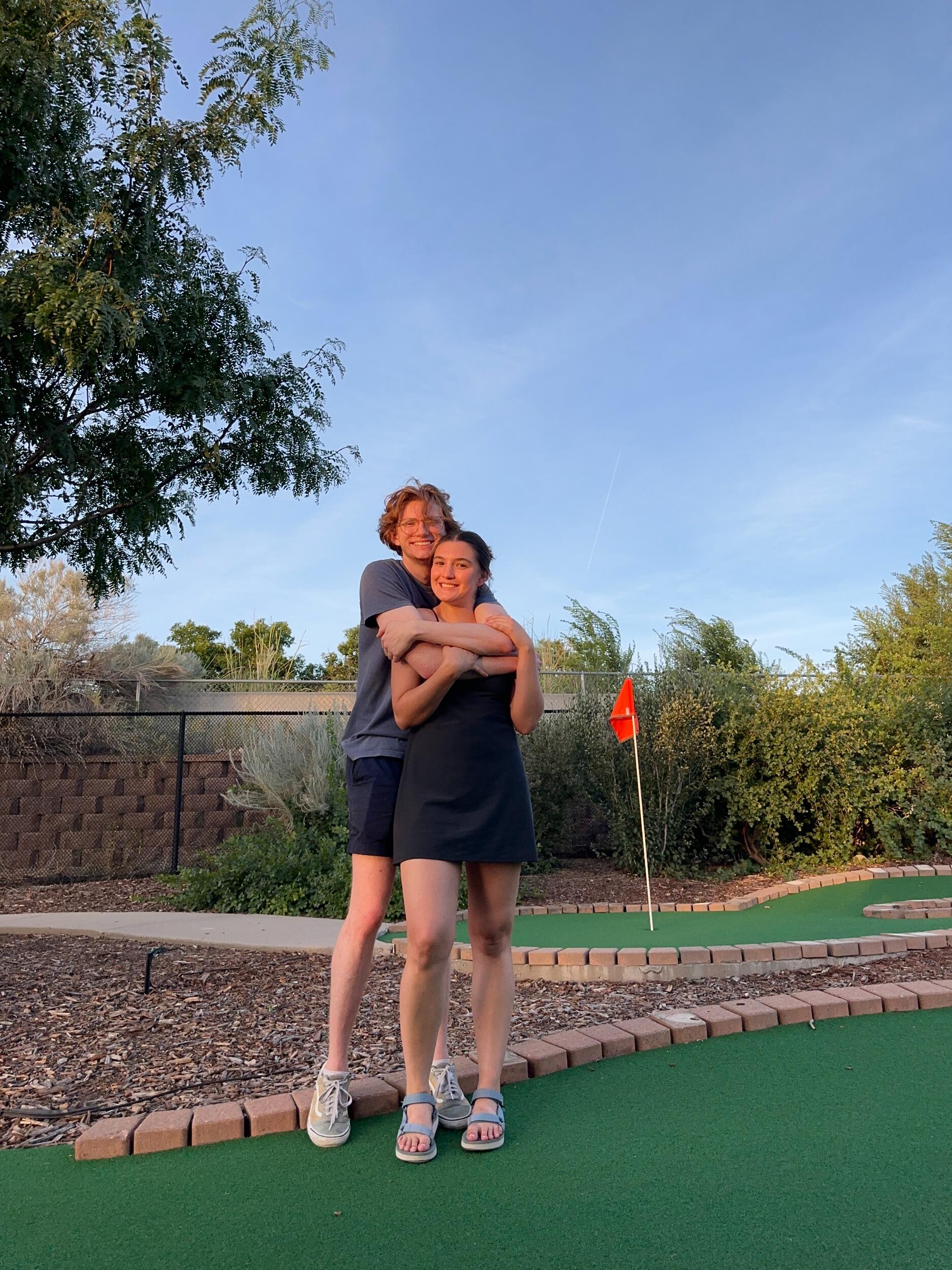 2nd Anniversary! We went to the same mini golf place we had our 1st date 
