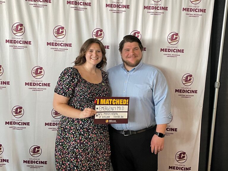 Julie learned that she matched into Emergency Medicine Residency at St. Vincent's in Toledo, Ohio. Brandon & Julie will be moving down there in a few months to start this new journey!