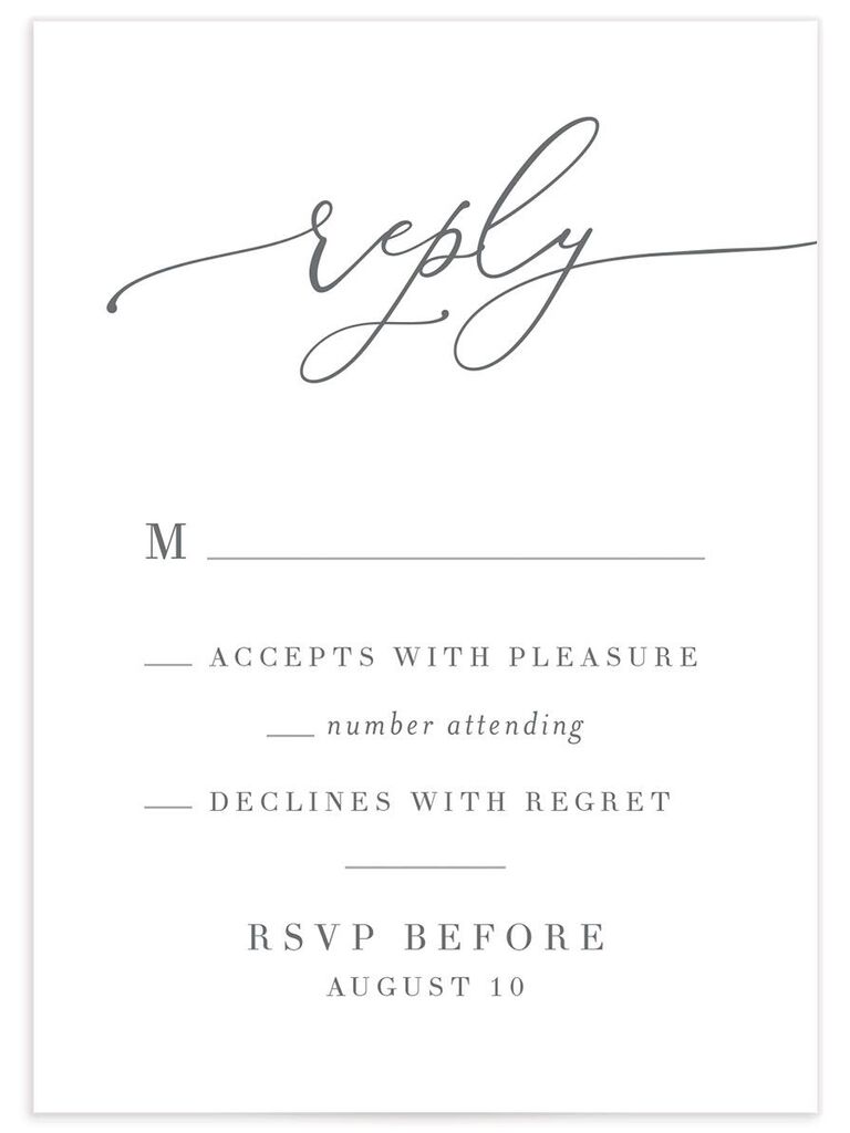 The Knot Invitations RSVP
