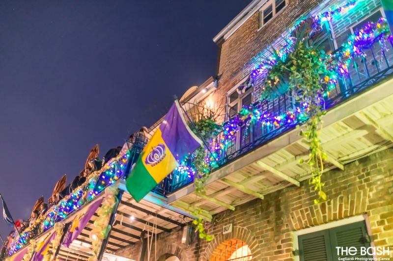 City Lights Mardi Gras Zoom Background