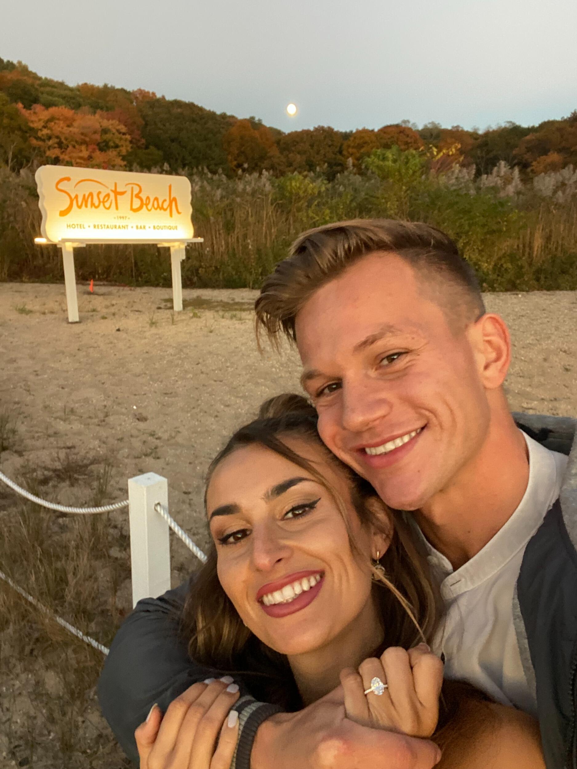 WE'RE ENGAGED! Sunset Beach, Shelter Island (more engagement pics on "Engagement Pics" tab)