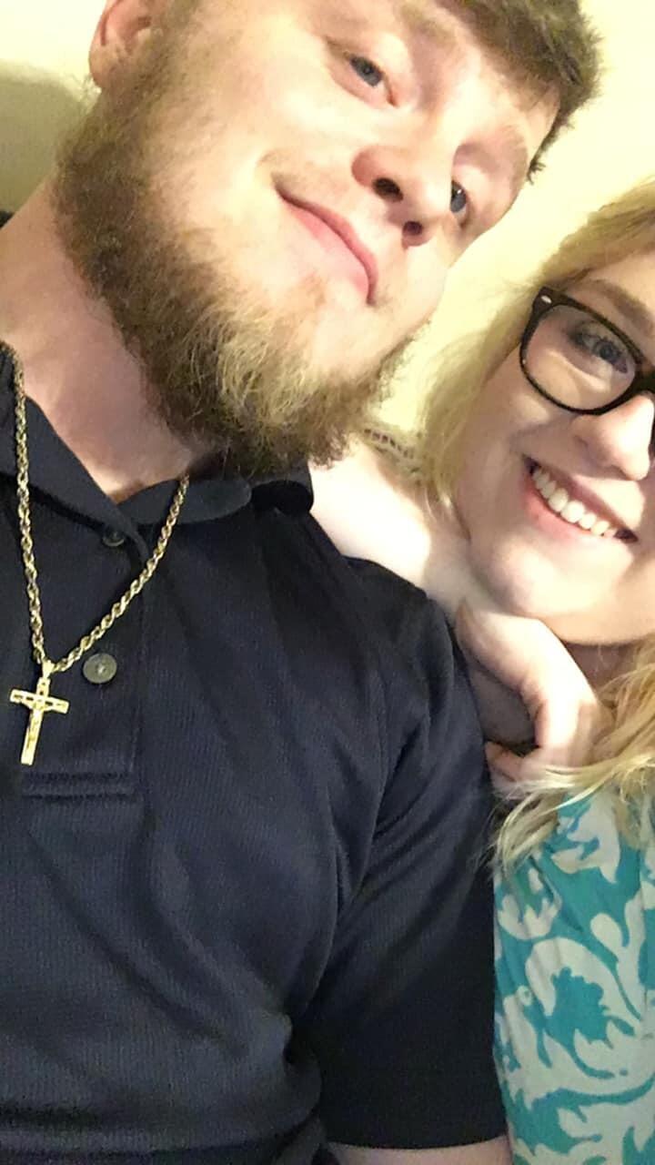 Our first picture together... four months into dating lol
