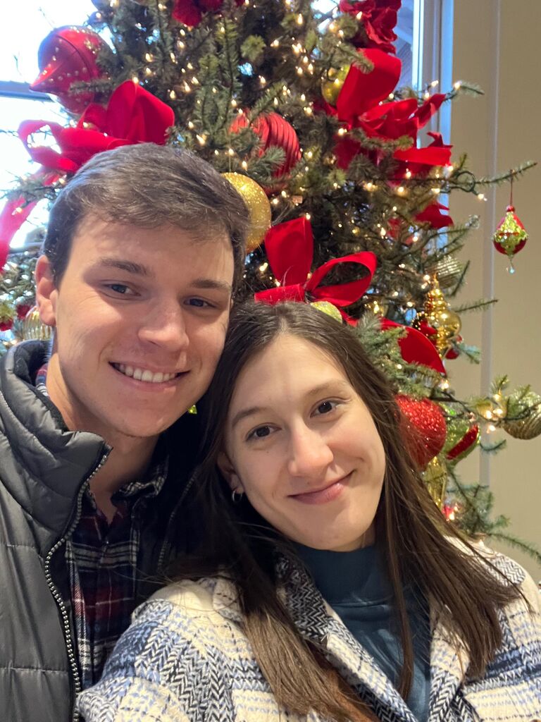 Our first Christmas together.