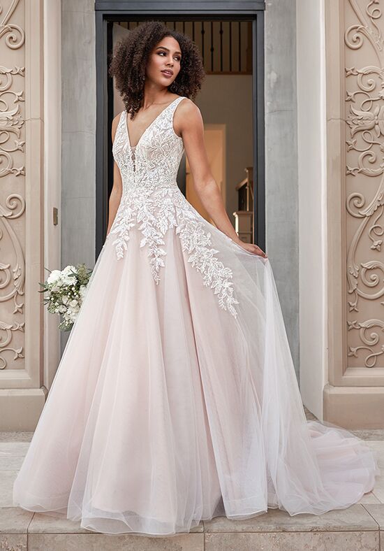 Champagne underlay wedding dress best sale