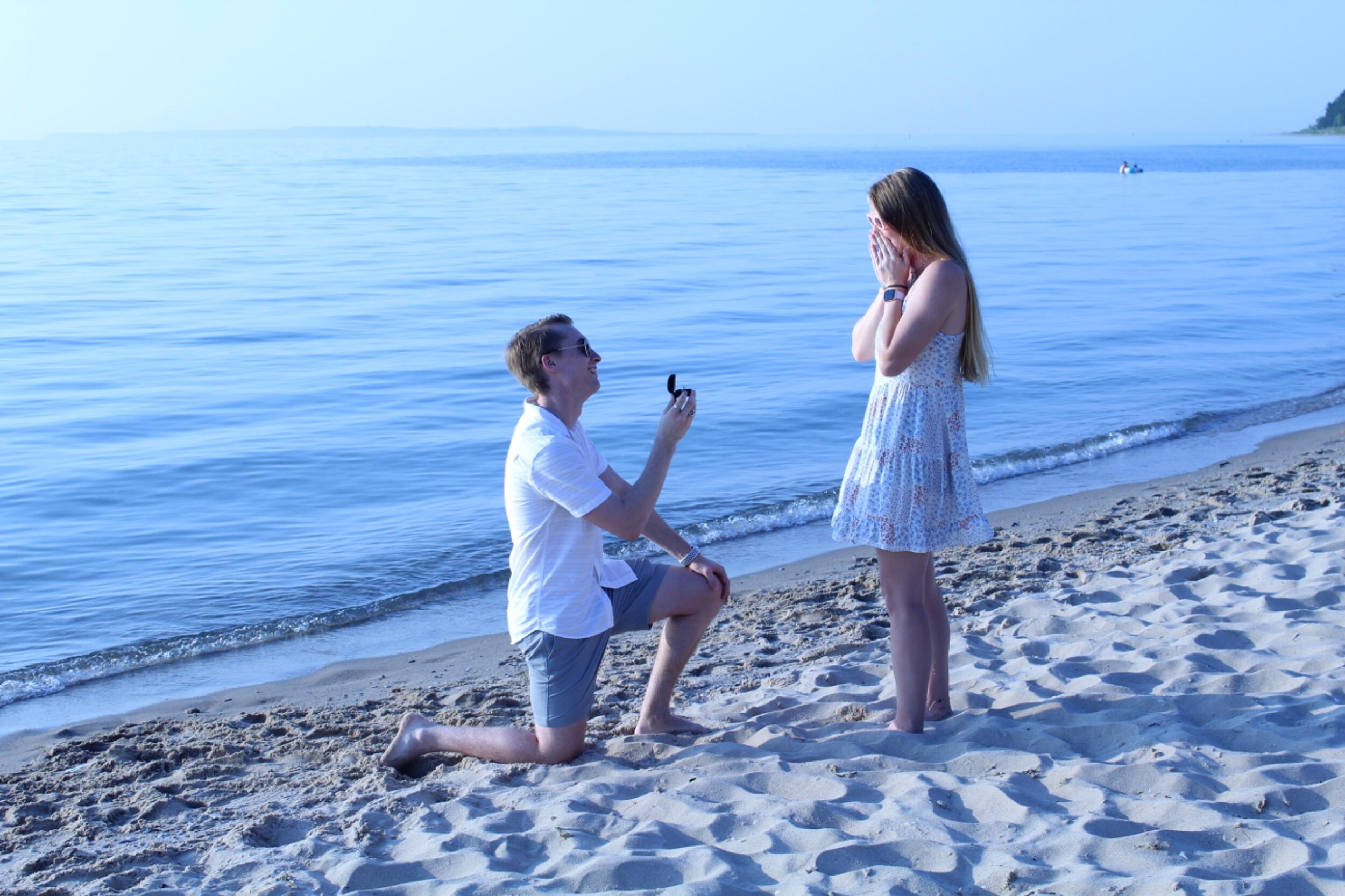 Ryan proposes to Allison on the beach of Lake Michigan in Glen Arbor <3

And now you are all caught up!!