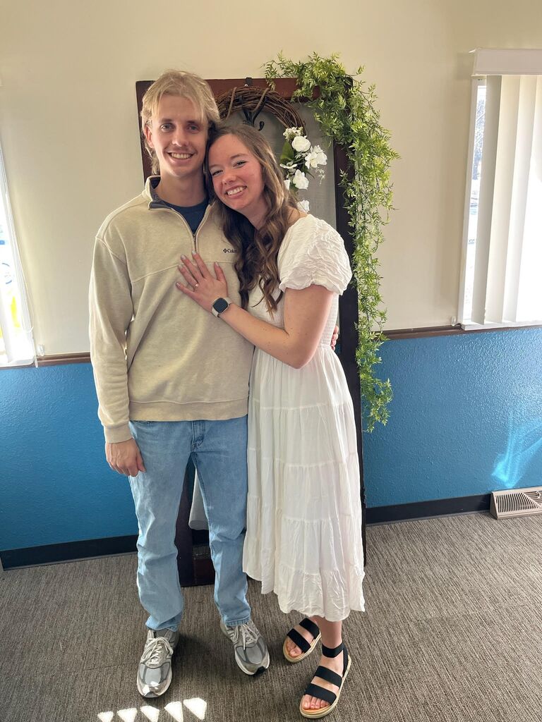 Matthew and Erica at Erica's bridal shower in St. Louis