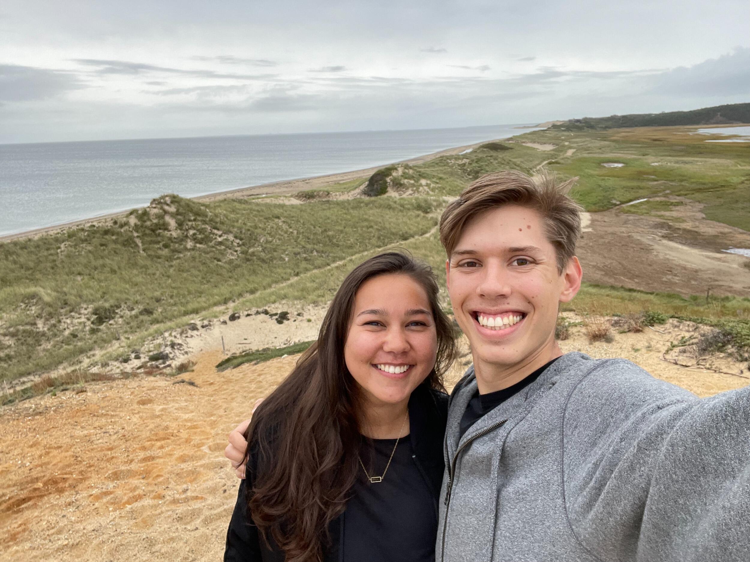 The first ever photo to exist of just Lienne and Eric, taken during a day trip to Cape Cod. 
