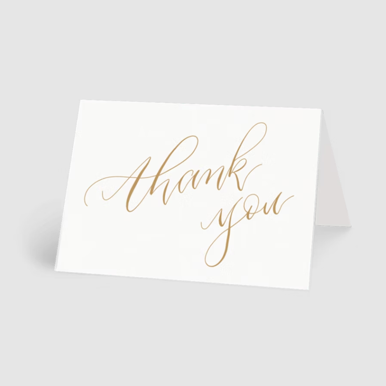 "Thank You" Bridesmaid Thank-You Card