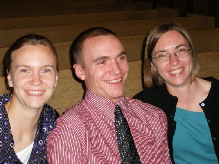 Hanging with the sisters at Grandad's wedding