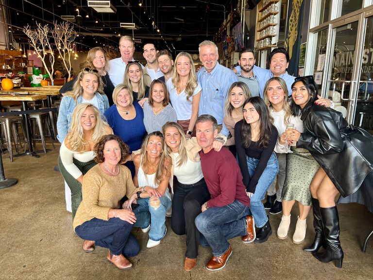 Engagement party with family & friends.