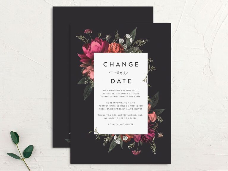 Wedding Postponement Card Elli