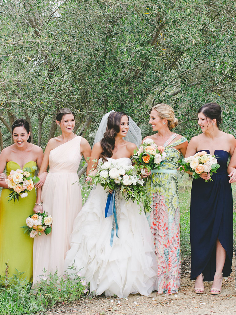 These Mismatched Bridesmaid  Dresses  Are the Hottest Trend