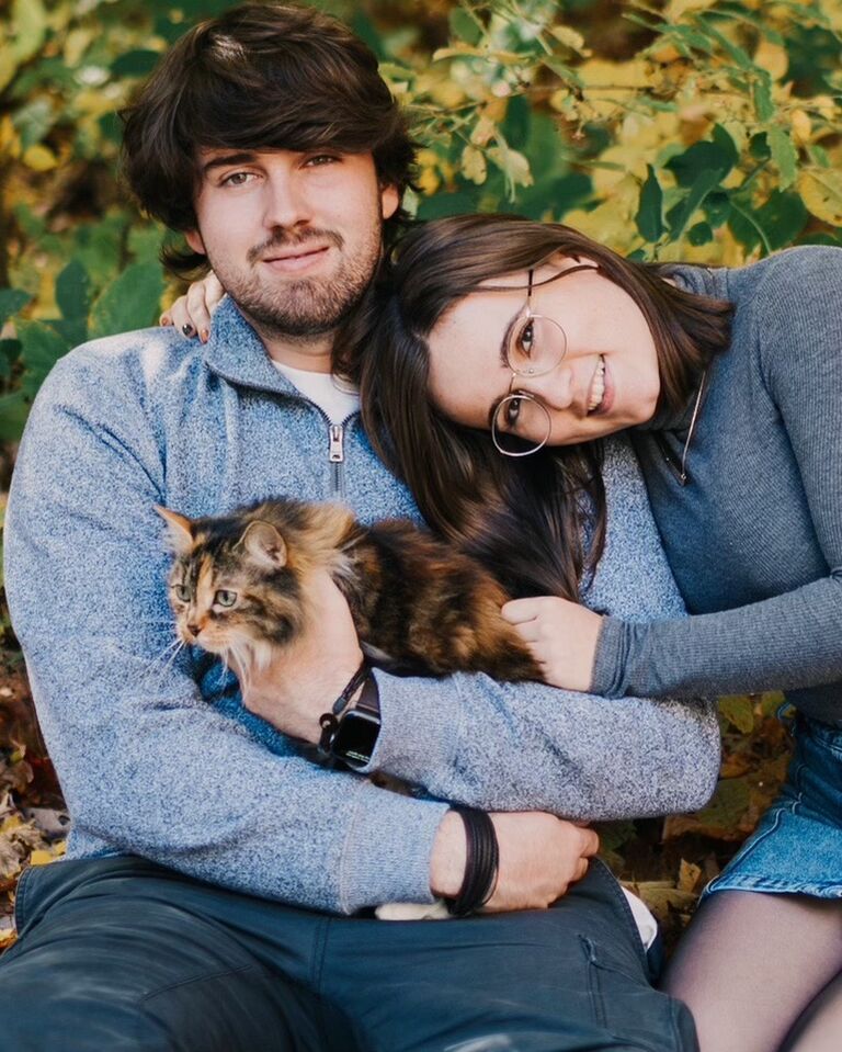Mini-photo shoot for their 2020 Christmas card!