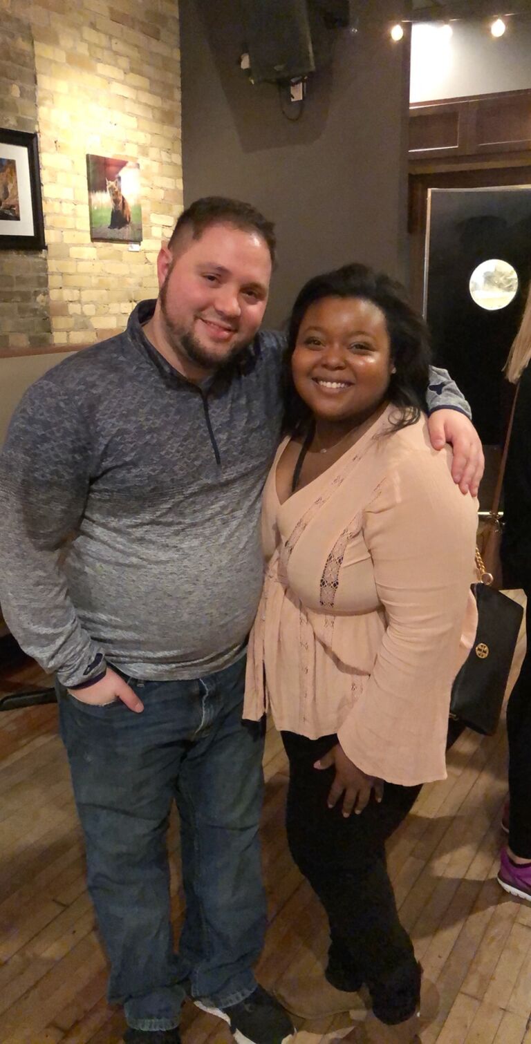 Meredith brought Kyle to Kenosha to a wine and beer festival.
(Meredith went to college in Kenosha)