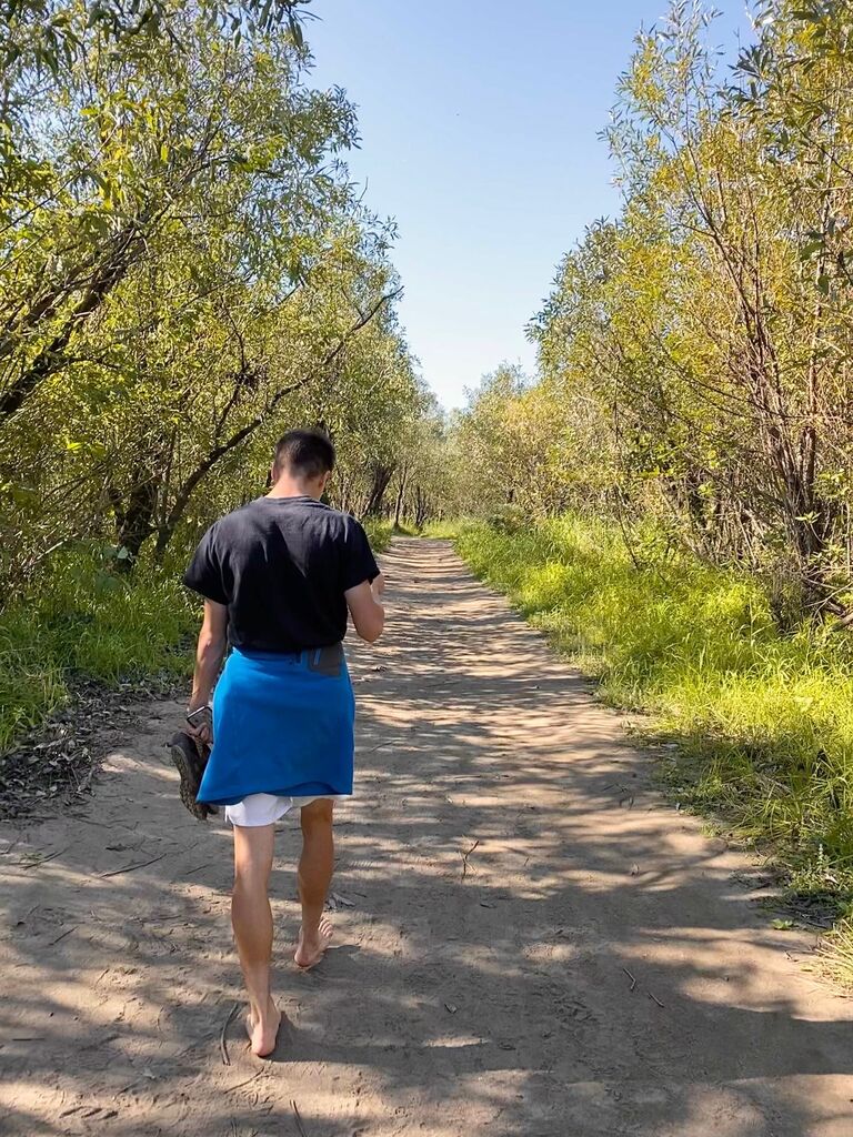 Once we were both back at school, most of our dates consisted of finding new spots to hike and spend a day getting to know each other better. On this particular day, the location unfortunately turned out to be a nude beach. We never returned.