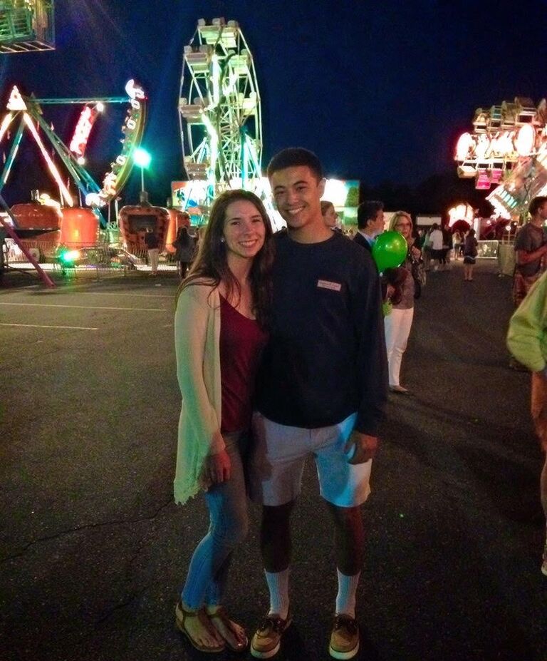 Matt visiting Ashley over summer break