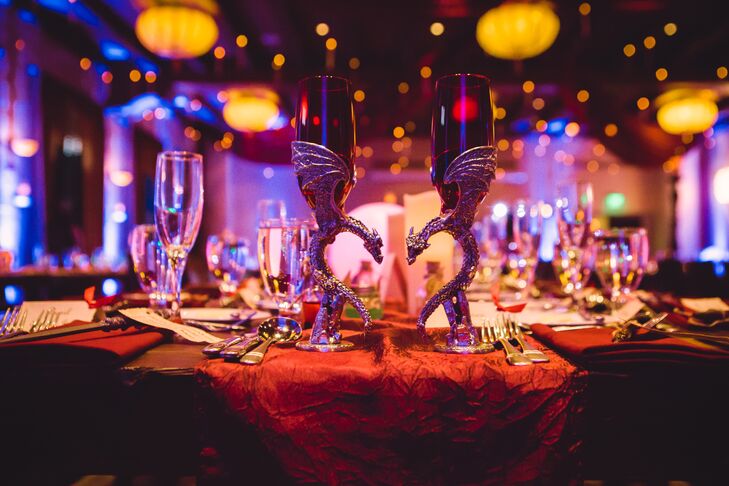 Harry Potter Inspired Head Table At Hotel Andaluz Wedding Reception