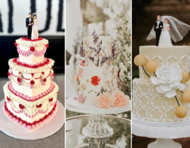 Three wedding cakes from bakers in Las Vegas