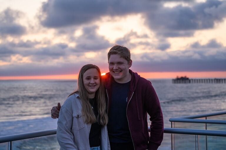 Beach time! Here is a little candid of our time together at our Spring Retreat for church!