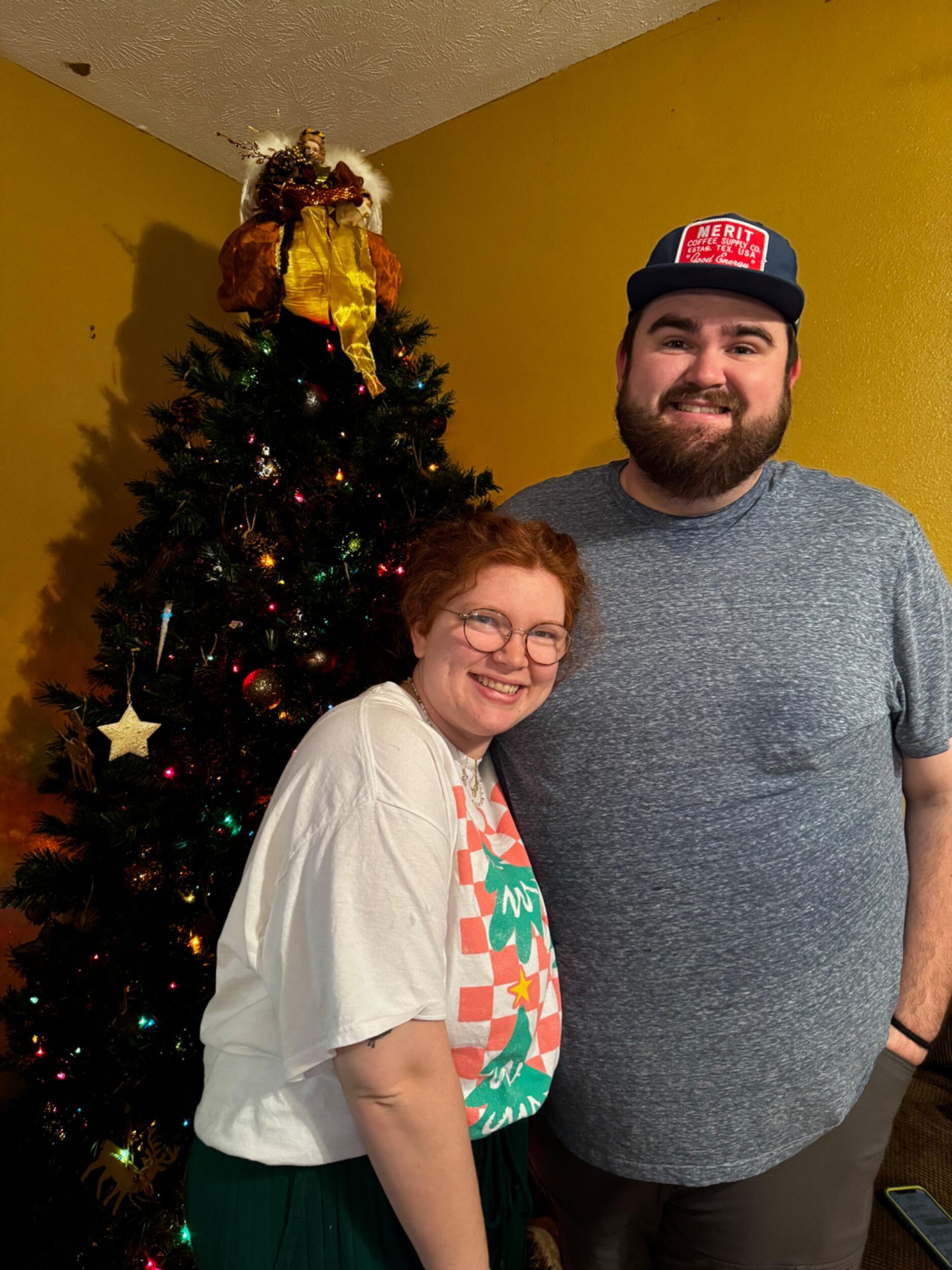 Obligatory, awkward Christmas photo. 