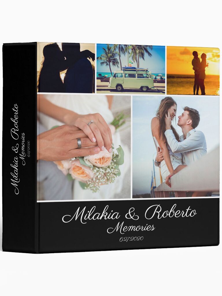 Honeymoon Photo Album, Personalised Couple Book