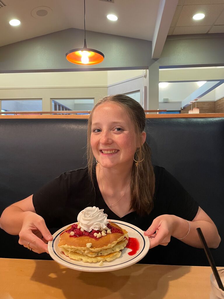 Ihop Pancake of the Month - A fun tradition that Dylan and Abby share. This is the last date that Dylan and Abby went on before Abby left for a month to serve with Connect Camps for the final time. 