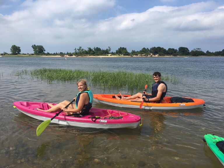 Either on land or on water as long as we're together!