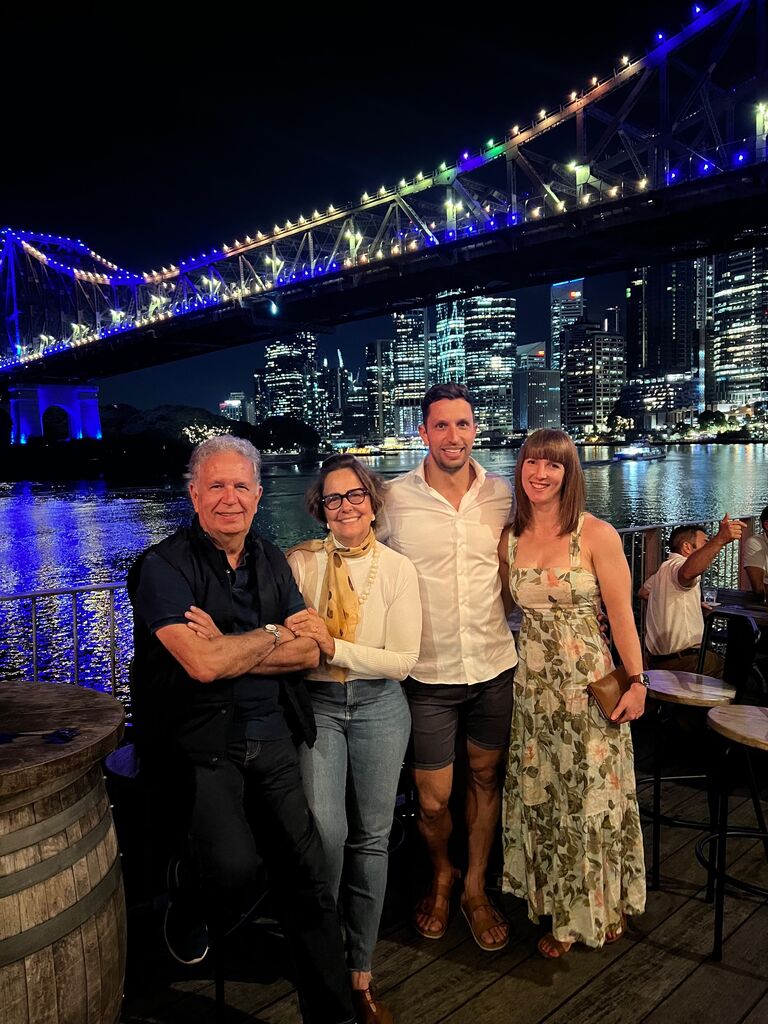 Dinner with Gus' parents, Brisbane