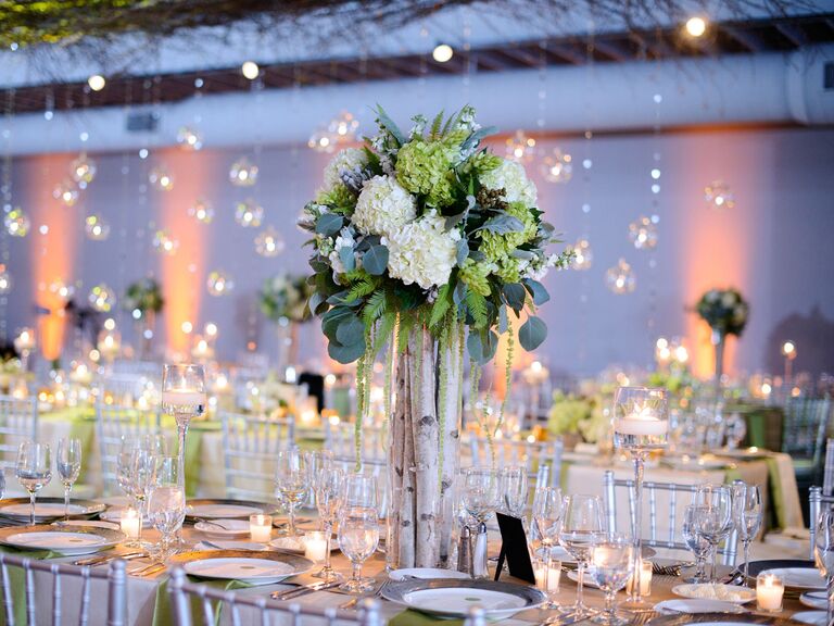tree-inspired centerpieces