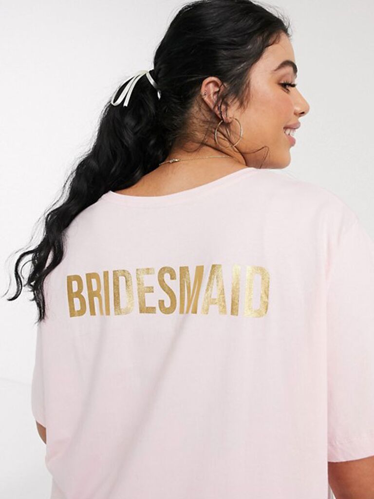 bridesmaid pajama shirt dress