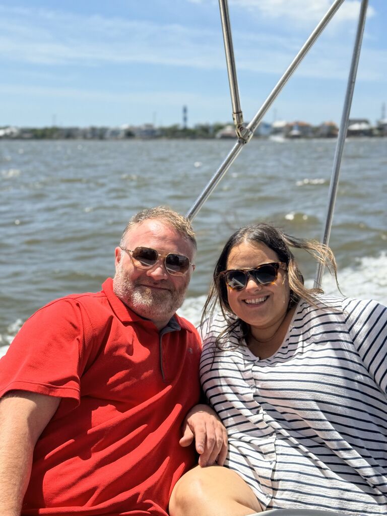 Celebrating Neena's birthday on Mike's boat. 