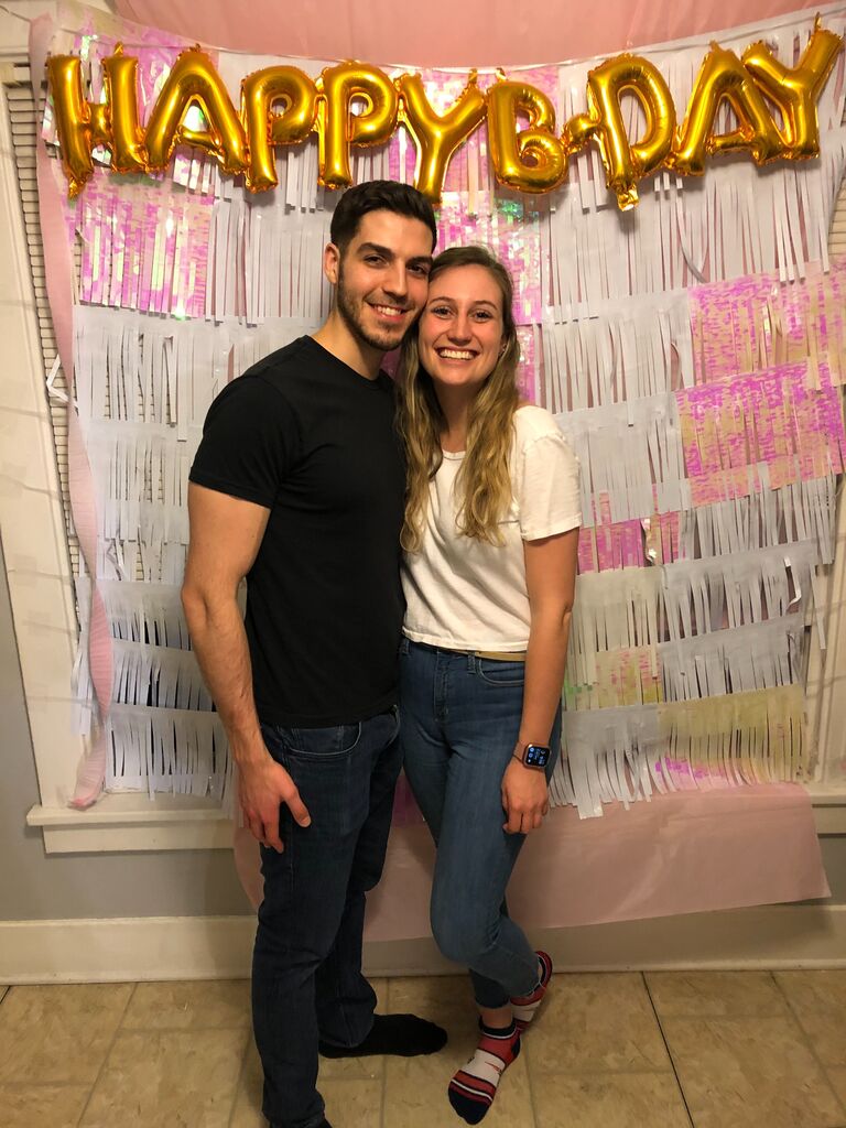 Nick threw Hannah a surprise 25th birthday party!
