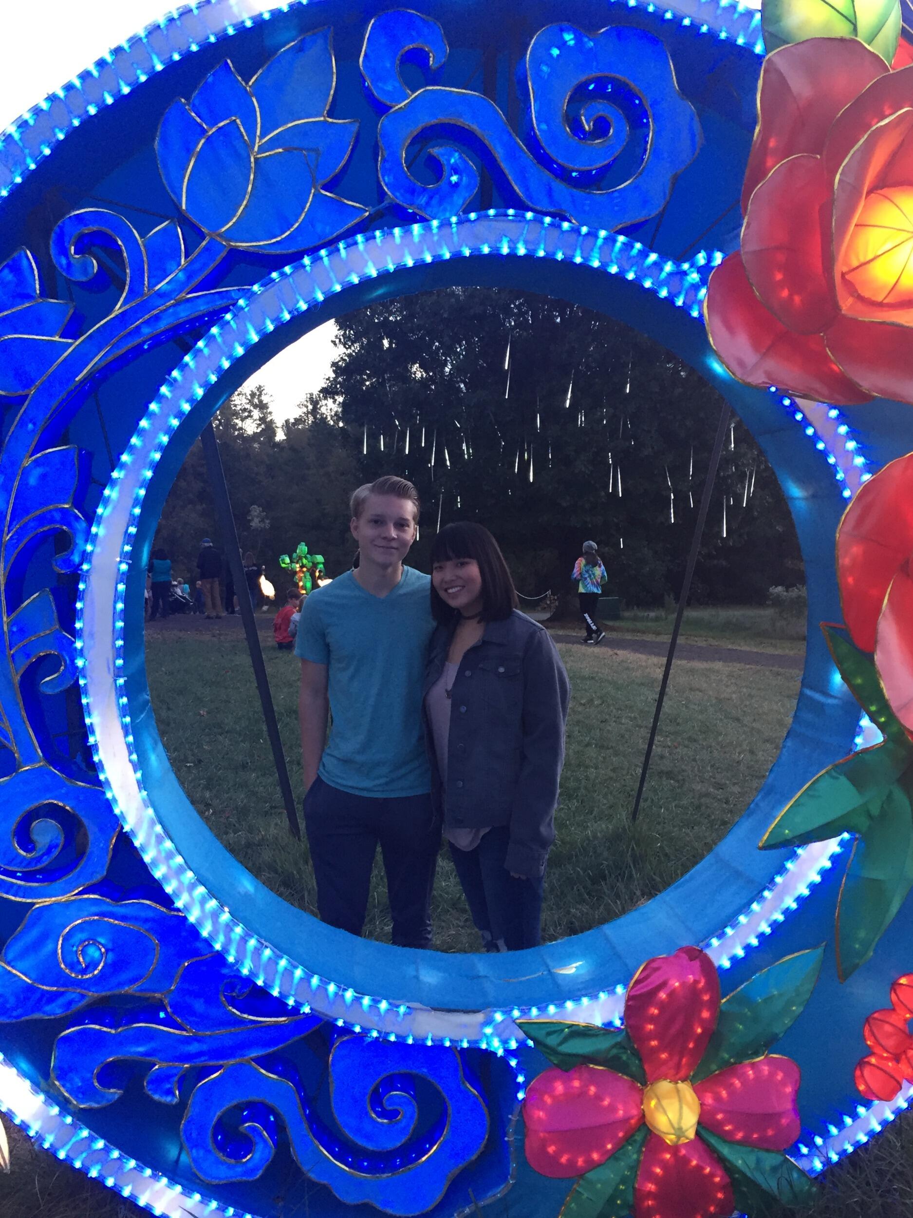 We went to the Chinese lantern festival and ate Chinese food.