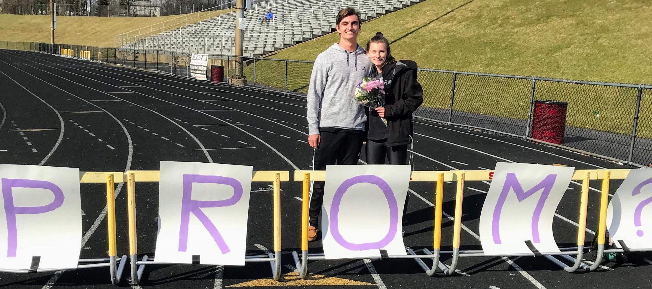 Kyle asked Aimee to prom.
