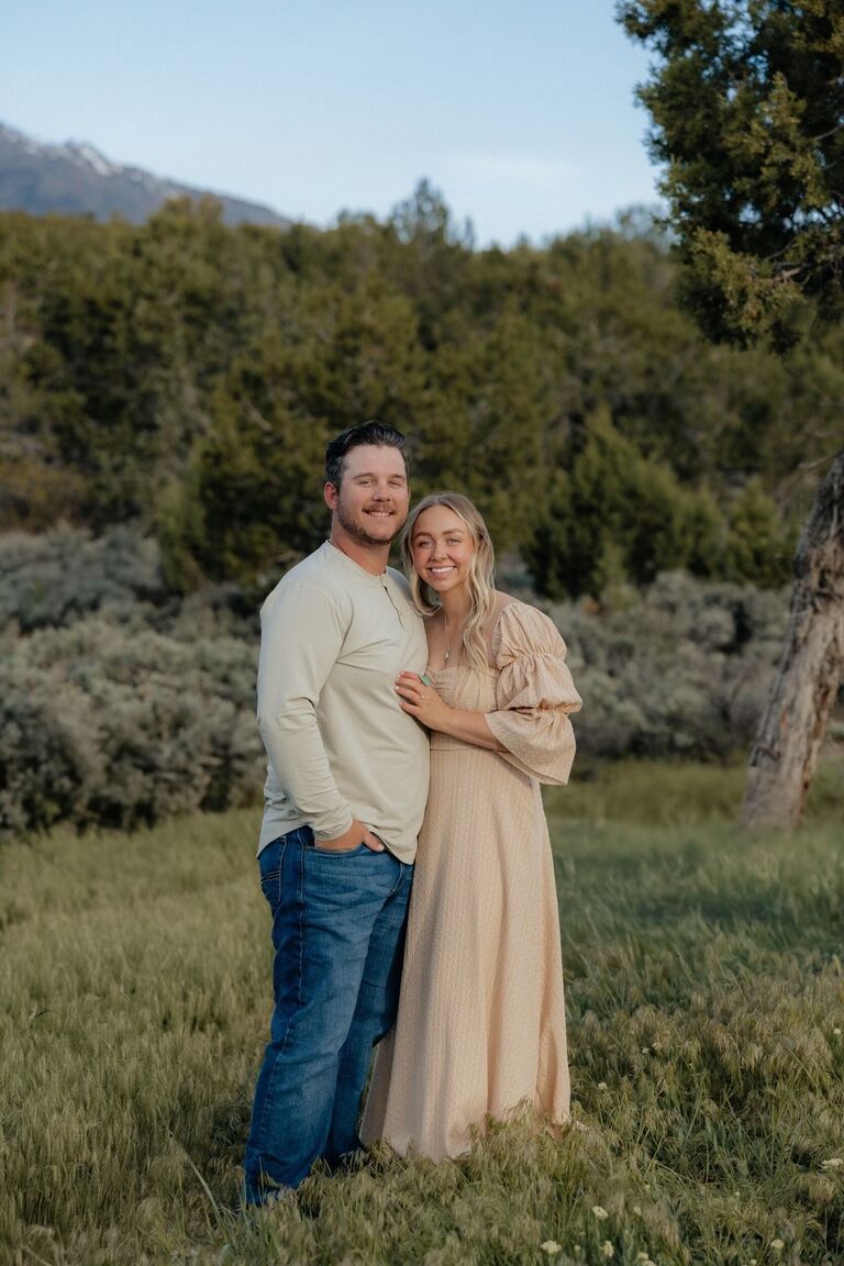 Just over a year away from tying the knot!