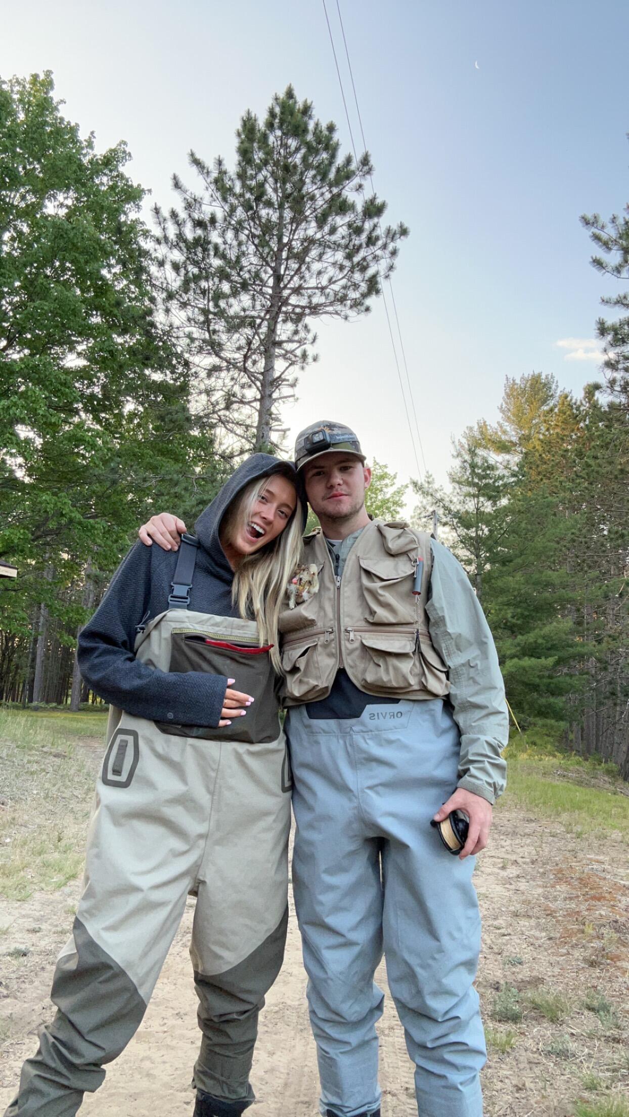 Trip to Elk Rapids for our first time fly fishing together!