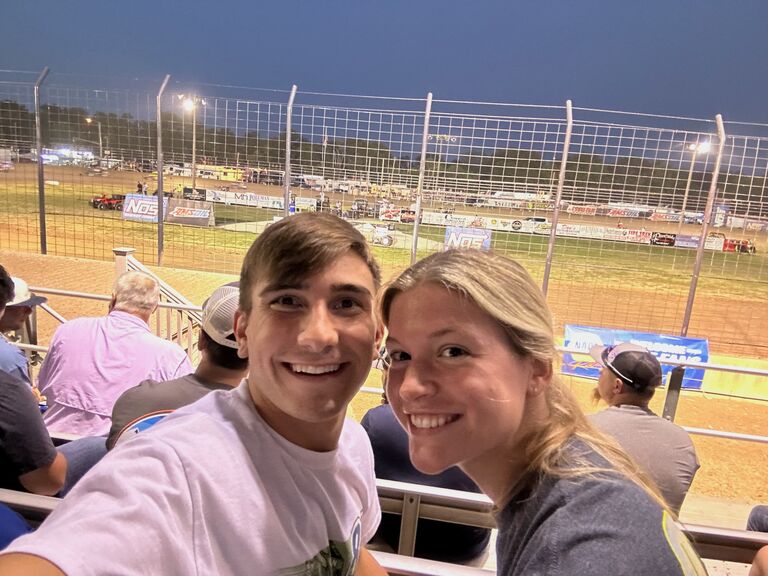 First time Alyssa got to see Bryant Wiedeman race!