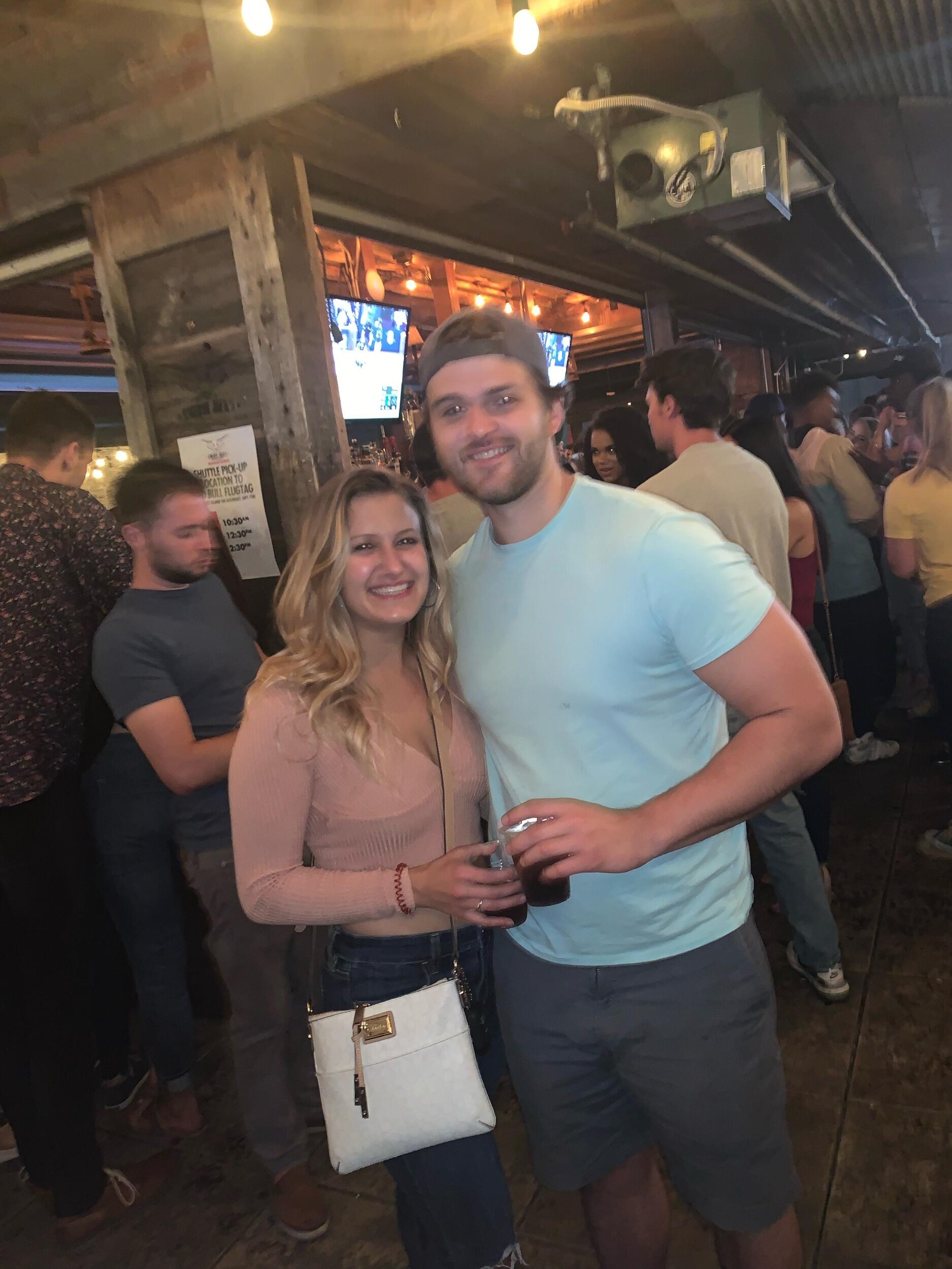 After college, our friend group stayed close and we started hanging out more often. This is when the flirting started, but neither of us were quite ready to commit