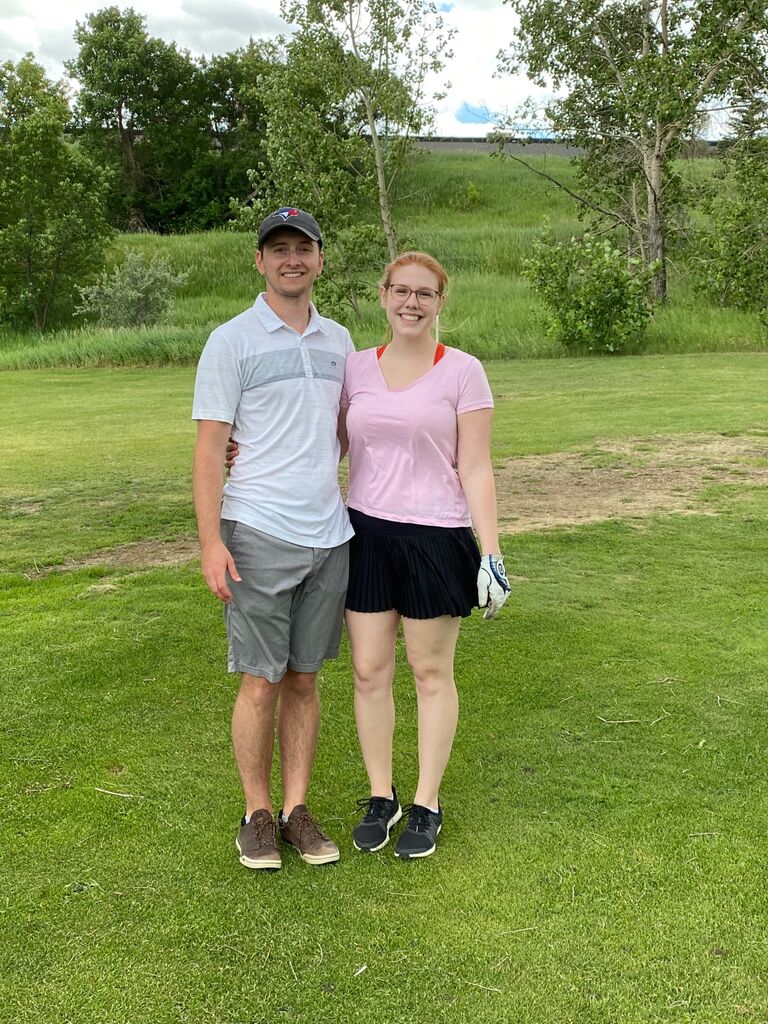 First of many rounds of golf