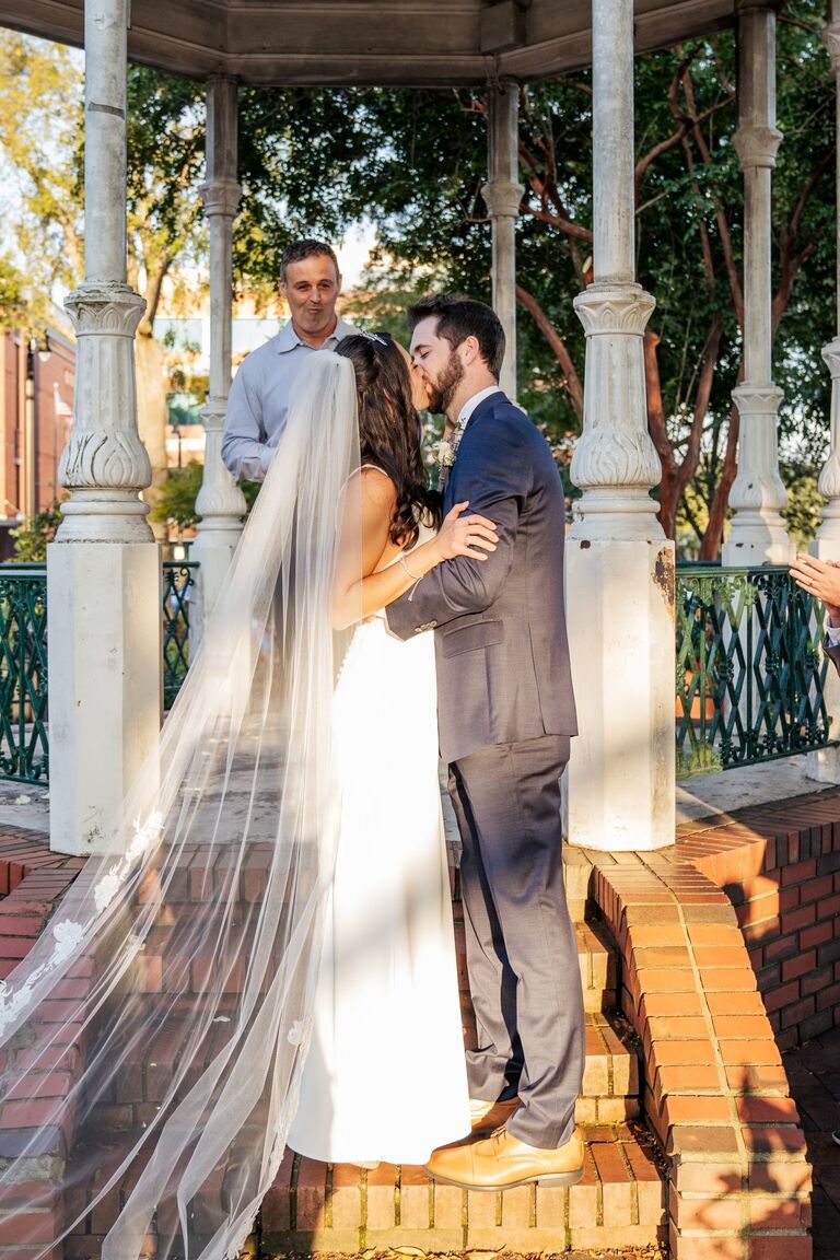 Christina and Andrew got married in a small ceremony in Marietta Square