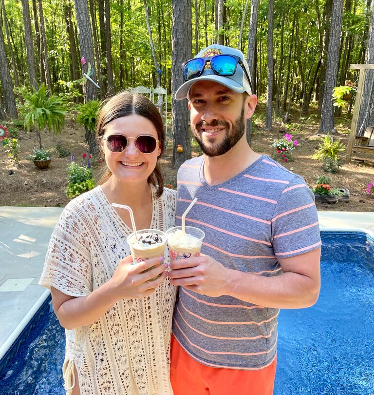Enjoying Bushwackers after a day on Lake Martin