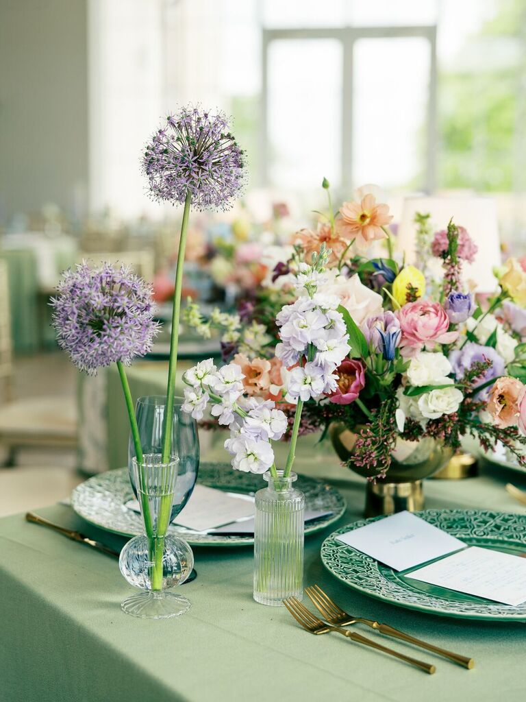 Alliums, roses and poppys